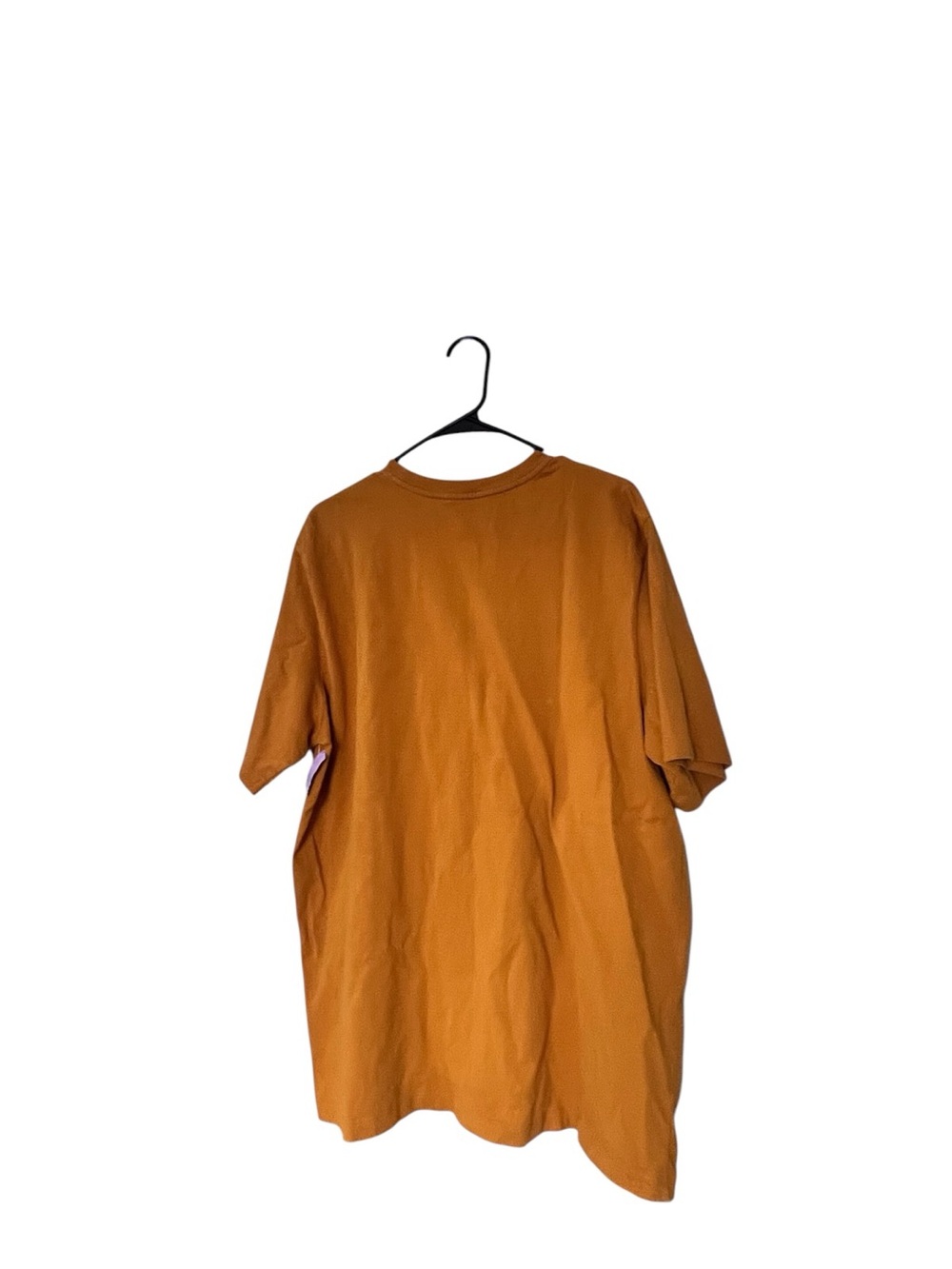 Coach Essential Men's Short-Sleeve Logo Tee in Rust Orange and White - Picture 4 of 8